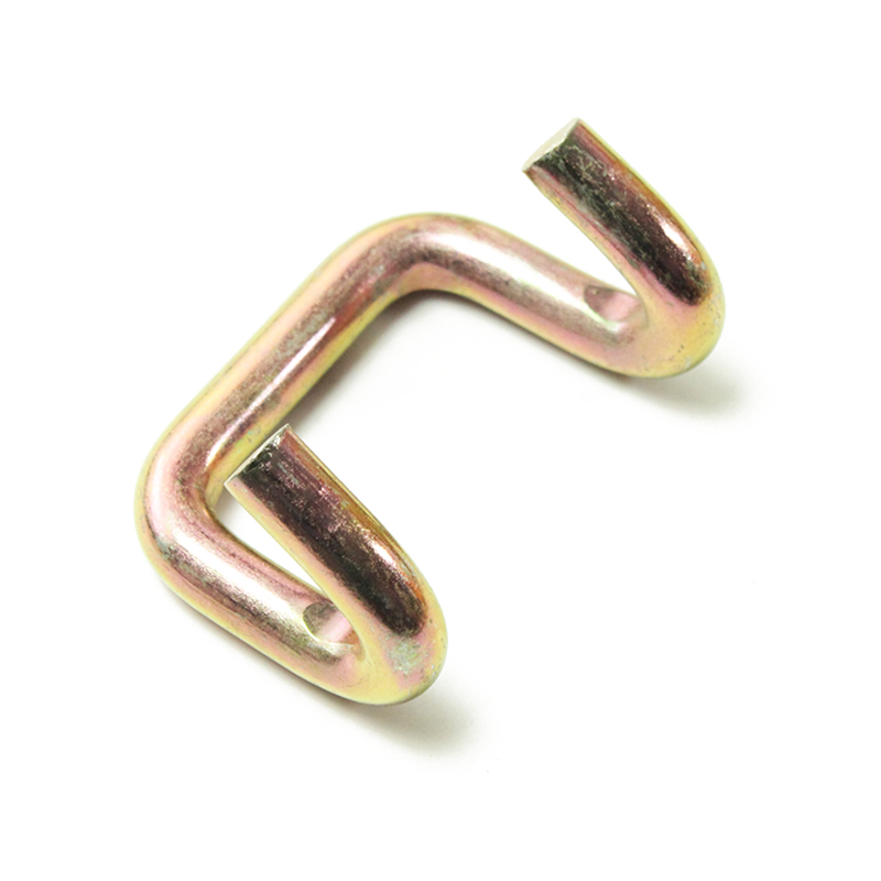 화물 속눈썹 스트랩을위한 2 인치 5t 노란 아연 클로 U 고리