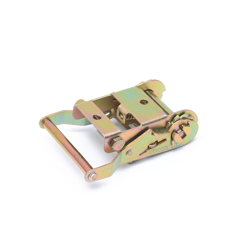 2 인치 50mm 2000kg/4400lbs 노란색 아연 도금 래칫 타운 버클 용 벨트