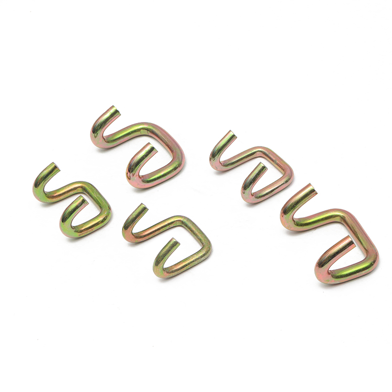 화물 속눈썹 스트랩을위한 2 인치 5t 노란 아연 클로 U 고리