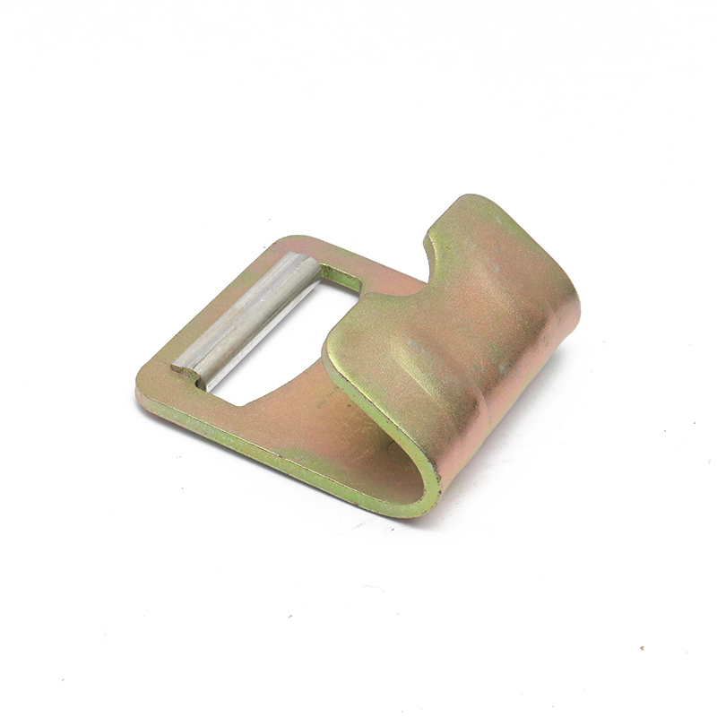 2 인치 블랙 전자 코팅 금속 플랫 J 후크